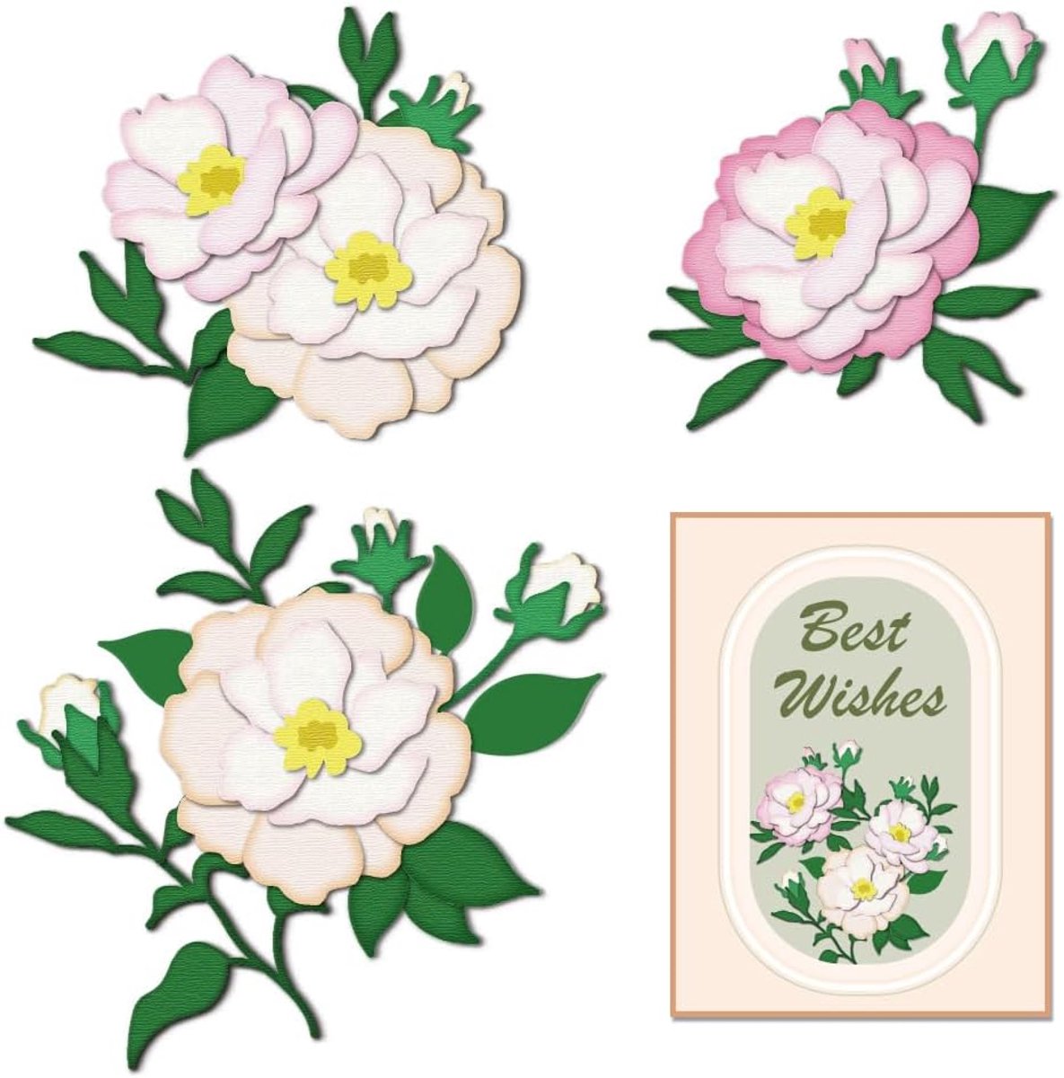 Camelia's Bloemen Snijmallen Metalen Embossing Mallen Sjablonen Sjabloon 2025 voor Kaarten Maken DIY Decoratie Bruiloft Album
