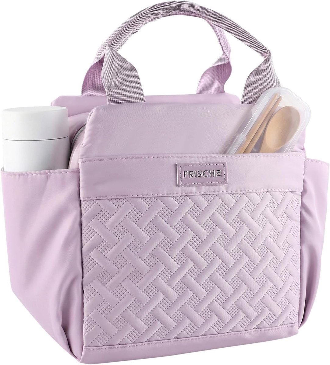 Kleine koeltas van 11 liter voor lunch en picknicks, met isolatie en zijvakken voor servies en drankjes, ideaal voor school en werk