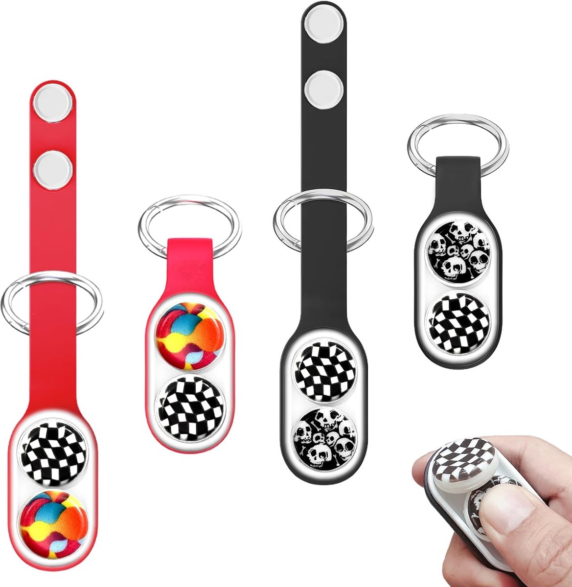 2 stuks Fidget Keyring2