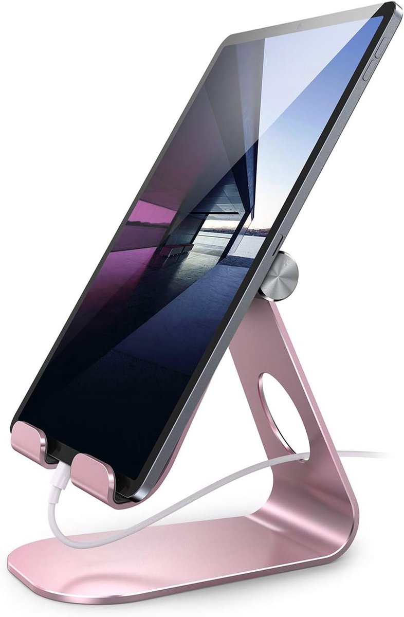 Verstelbare Tabletstandaard, Tablethouder - Universele houder, dock voor 2024 iPad Pro 9,7/10,5/11/12,9, iPad Air/Mini 6/5/4, Samsung Tab en tablets van 4,7-13 inch