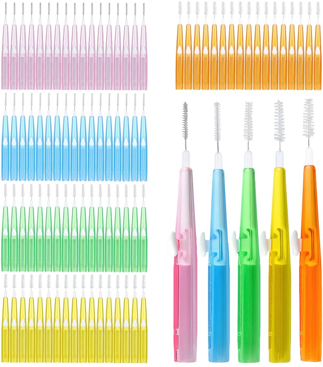 Omgoods - Set van 90 Interdentale Borstels voor Optimale Mondhygiëne