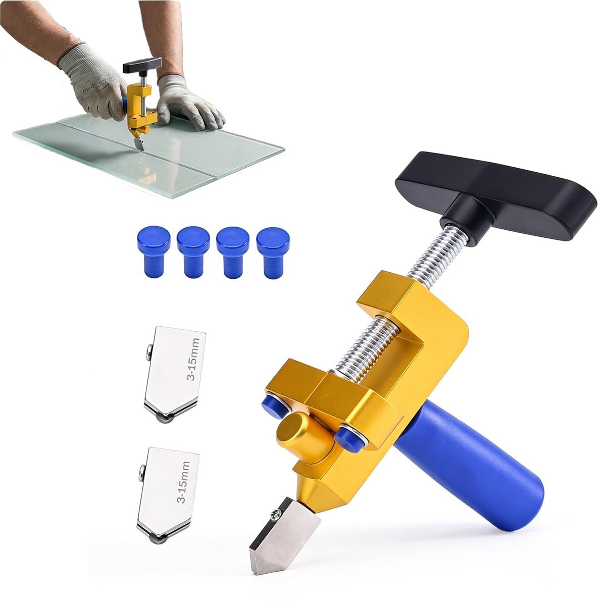 Omgoods - Professionele Glassnijder Set 2-in-1 voor Glas en Tegels
