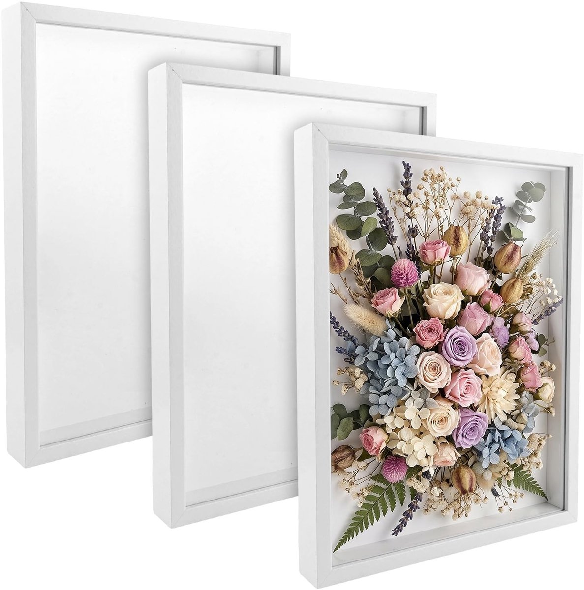 Omgoods - 3 Stuks 3D Fotolijst om te Vullen - 30 x 40 cm