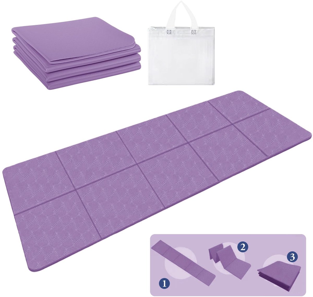 Omgoods - Opvouwbare Yogamat voor Thuis en Reizen