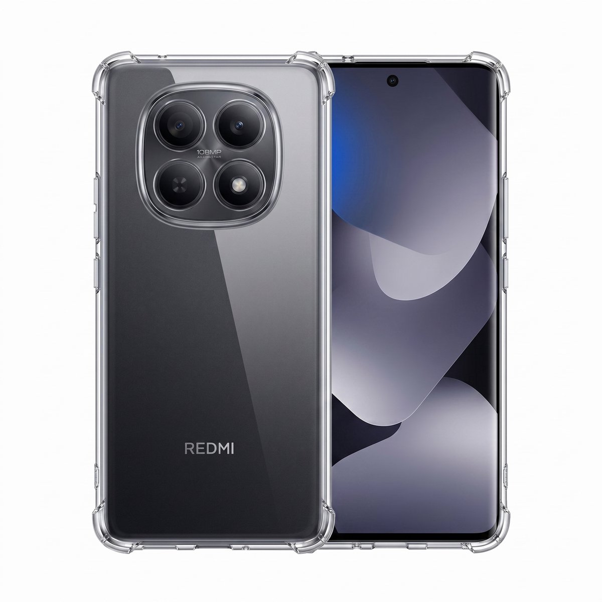 Hoesje geschikt voor Xiaomi Redmi Note 15 4G / 5G / Poco M8 5G – CrystalClear Back Cover – Schokbestendig – Transparant