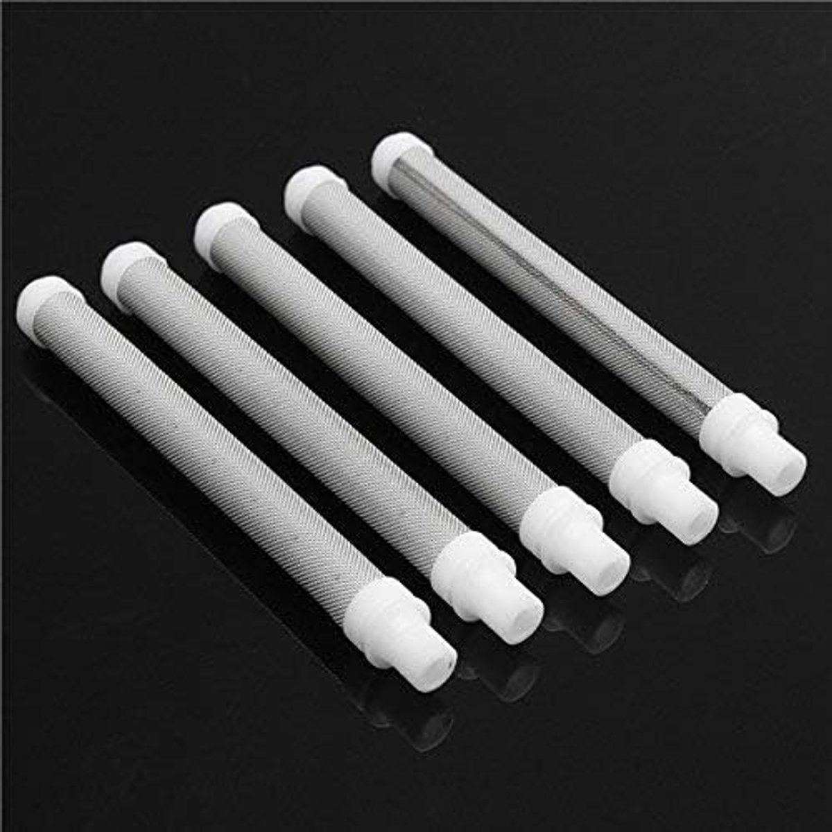 Set van 5 Stuks 60 Mesh Airless Spuitpistool Filters voor Verf Spuiten, Geschikt voor Professioneel Gebruik en Huishoudelijke Klussen