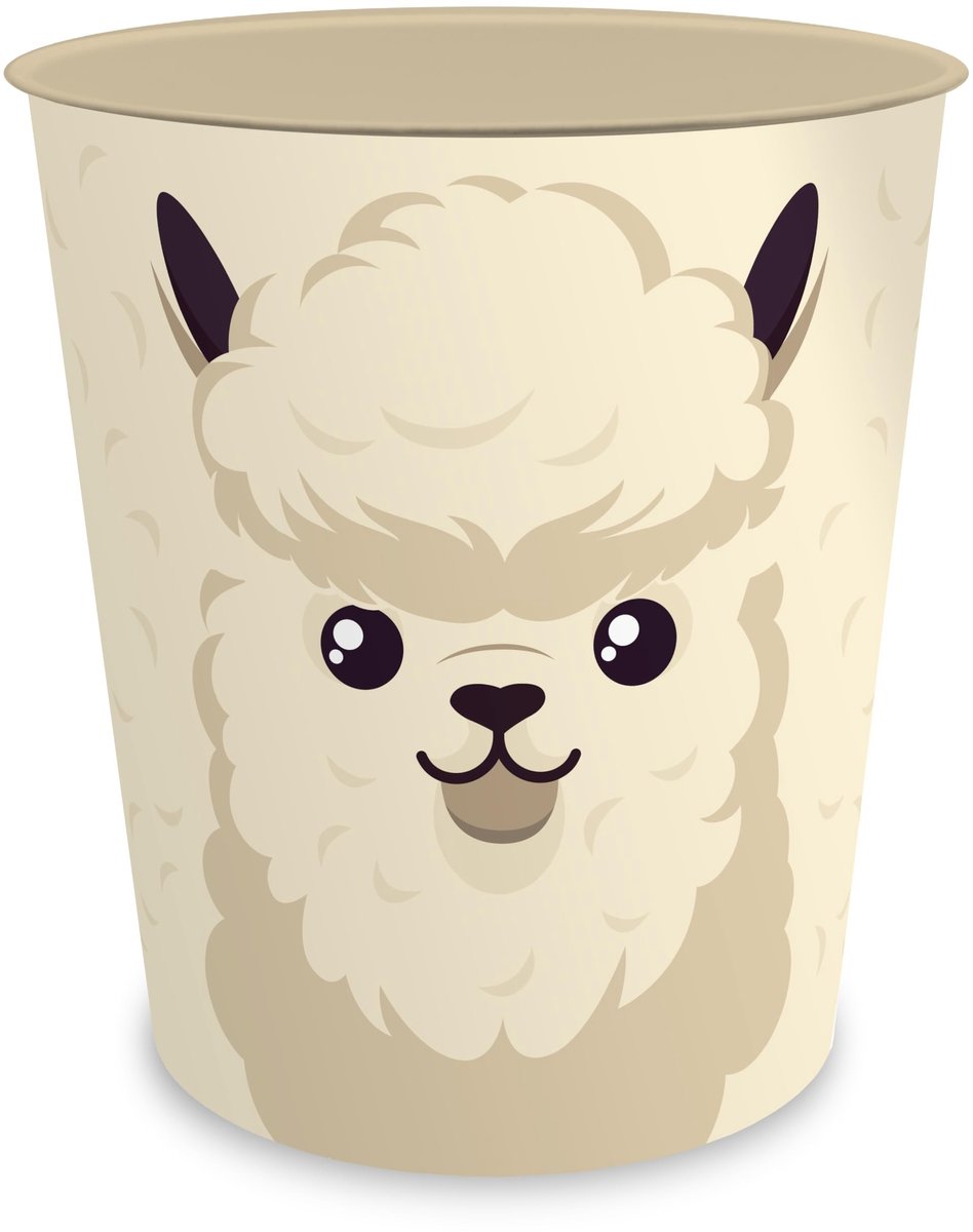 Omgoods - Kinderafvalemmer met Dierenmotief in Kawaii Stijl