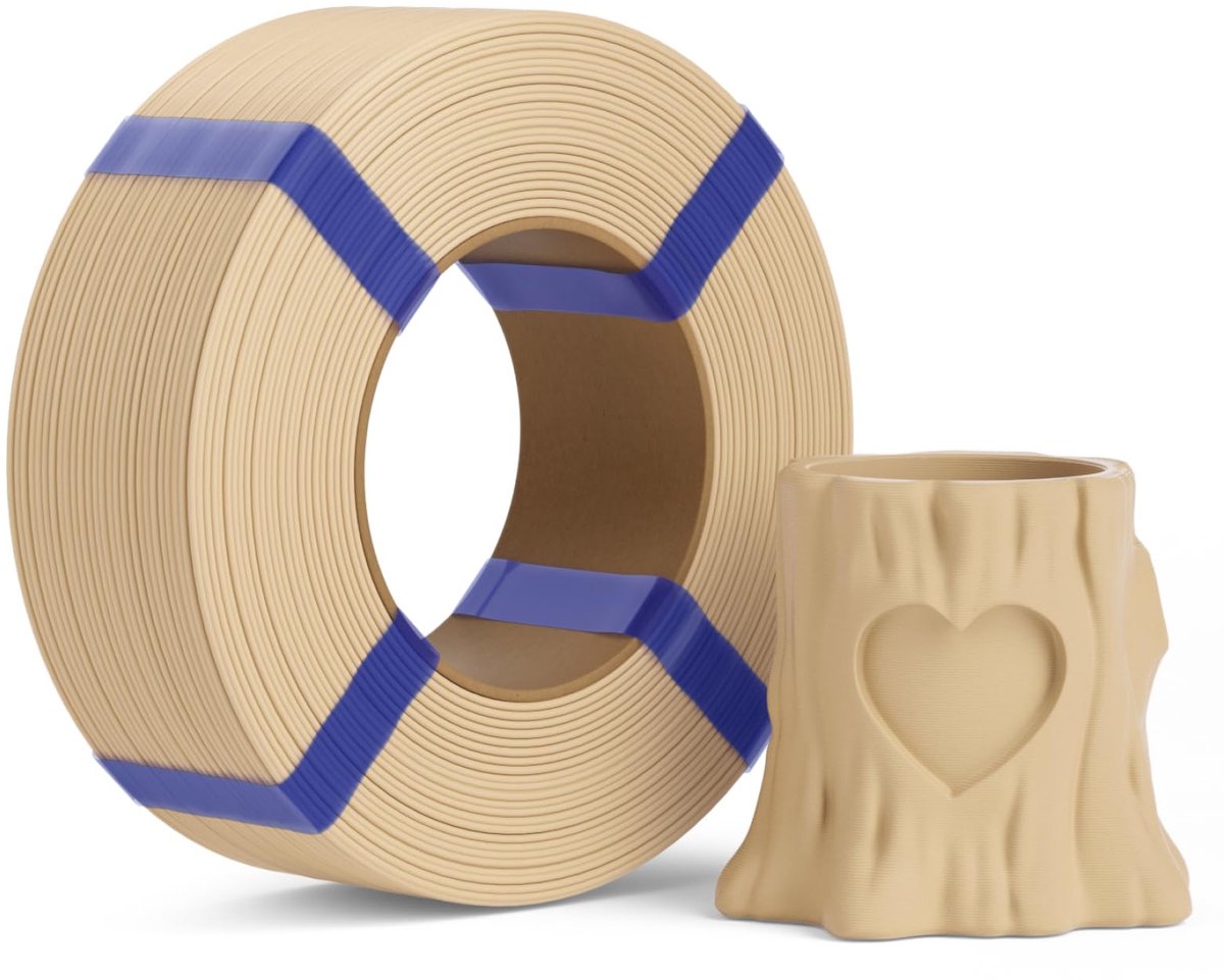 Omgoods - PLA Basic Filament 1,75 mm, 1 kg, Beige, Compatibel met FDM 3D-printers