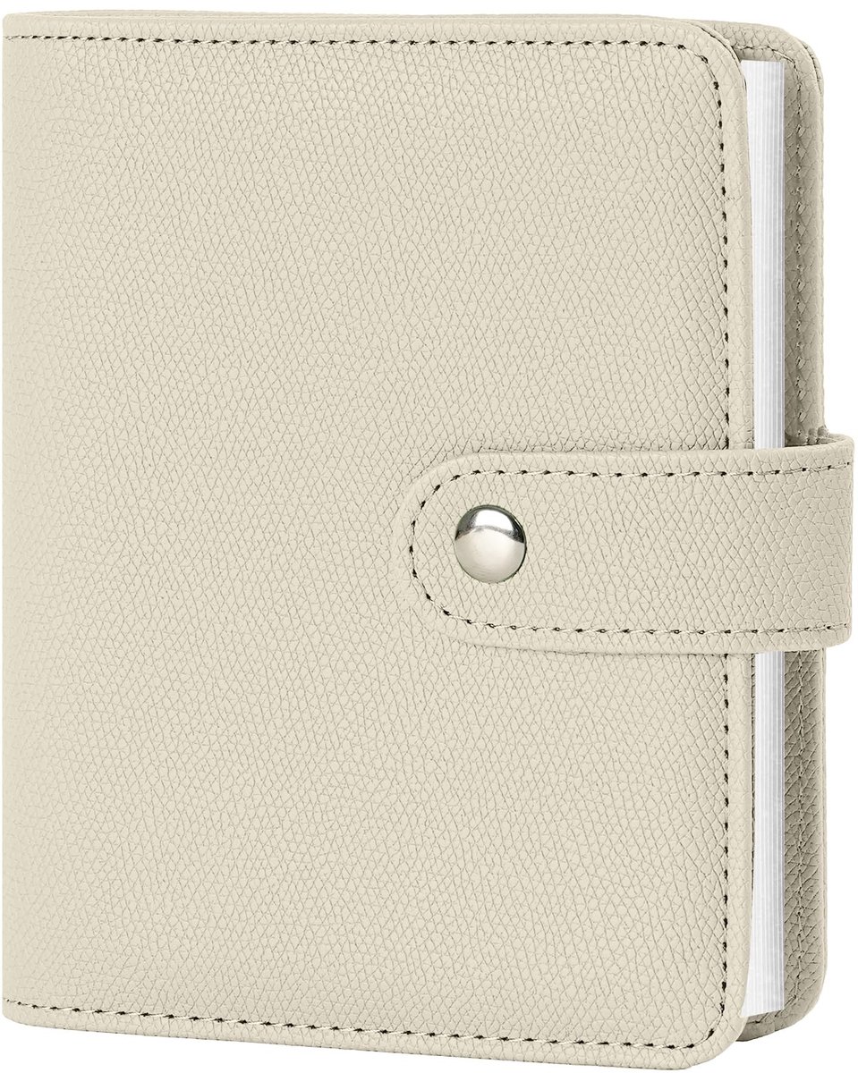 Omgoods - Fotoalbum 10x15 cm, Kunstleer met 32 Insteekvakken Beige