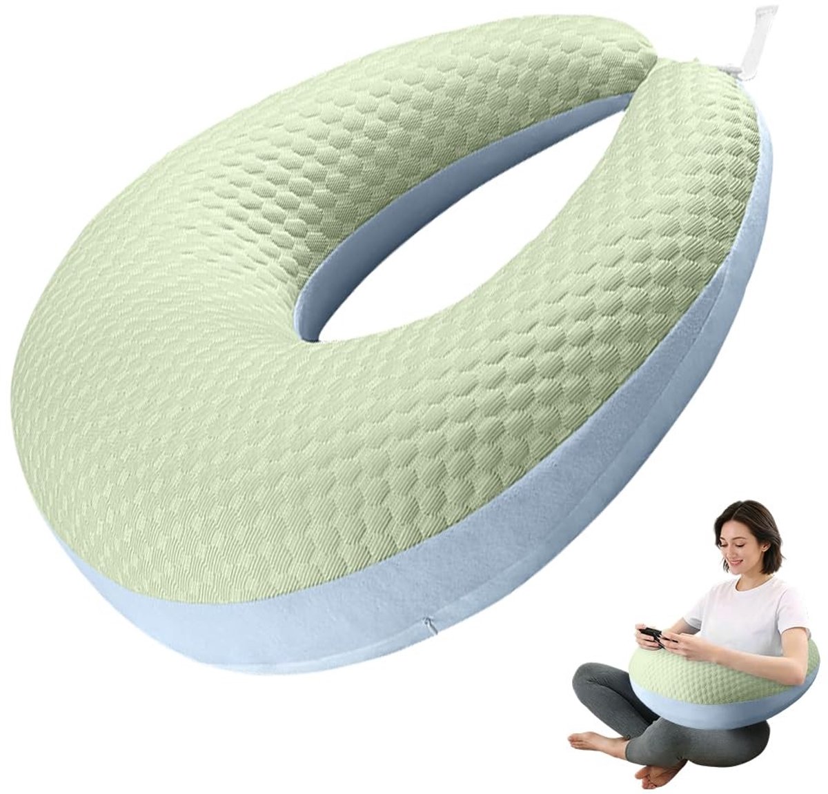Omgoods - Ergonomisch Crealis Kussen - Gehaakt Steunkussen voor Comfort en Ontspanning