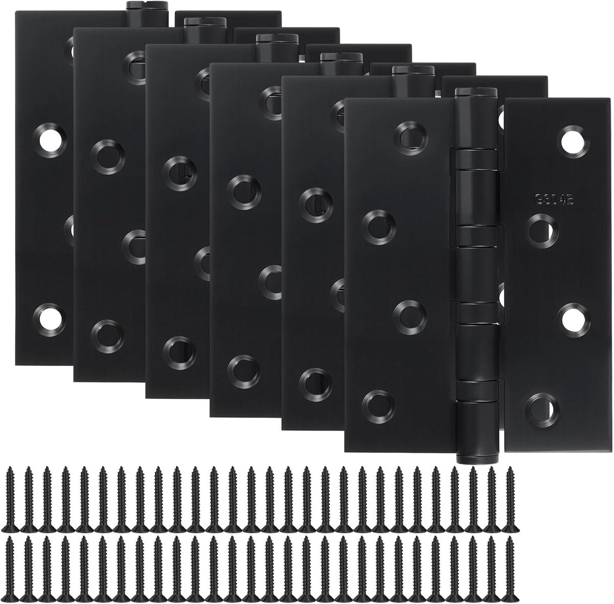 Zware Deur Scharnieren 100mm - RVS Kogelgelagerde Scharnieren met Schroeven voor Houten Deuren - Duurzaam en Betrouwbaar