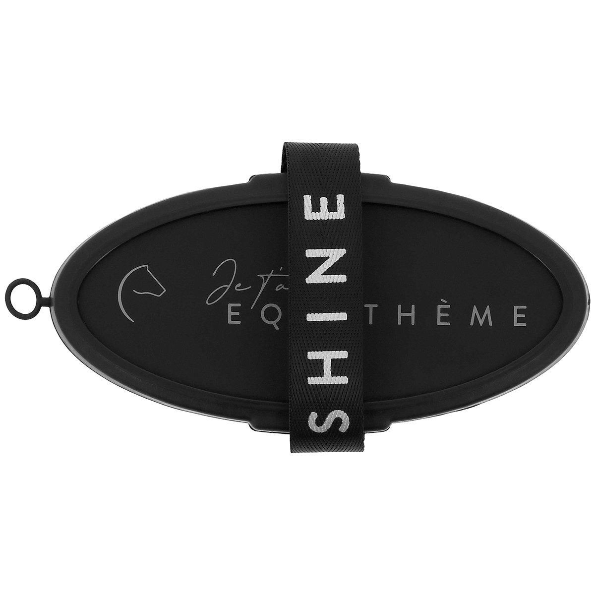 Equithème Body Brush Equithème Je T'aime Zwart