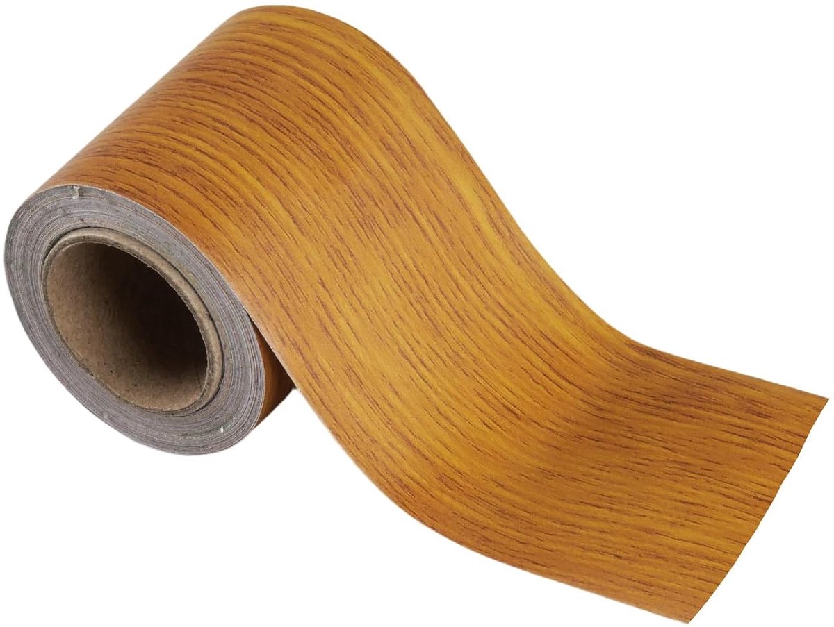 Adhesive Tape Wood Look - 1 Piece Repair Floor Dark Brown for Kitchen, Bathroom, Wall, Furniture - ShopVlot