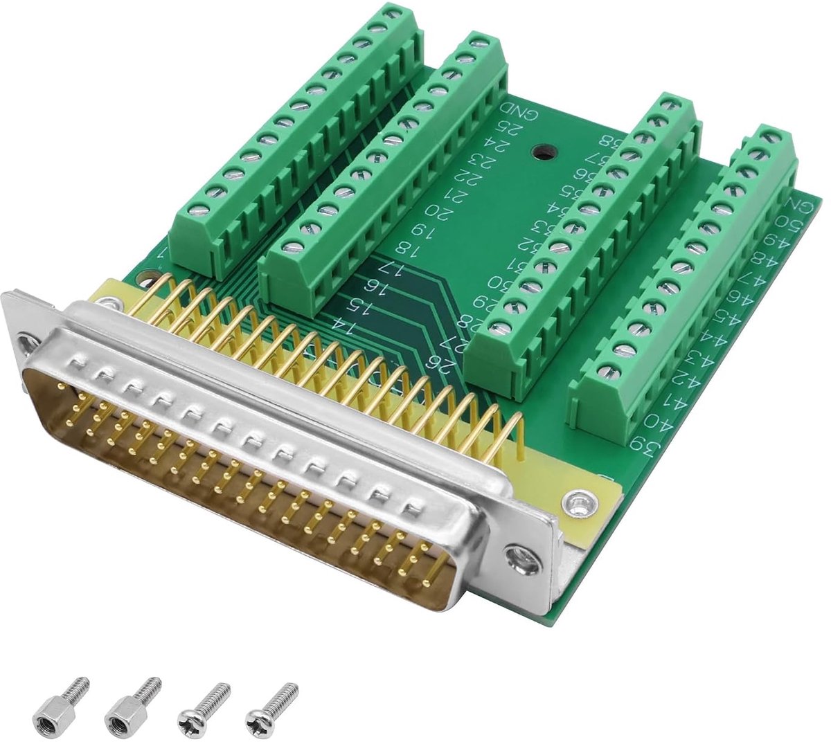 XMSJSIY DB50 soldeerloze connector seriële adapter DB50 D-SUB 50-pins stekker breakout board terminal blok adapter - ShopVlot