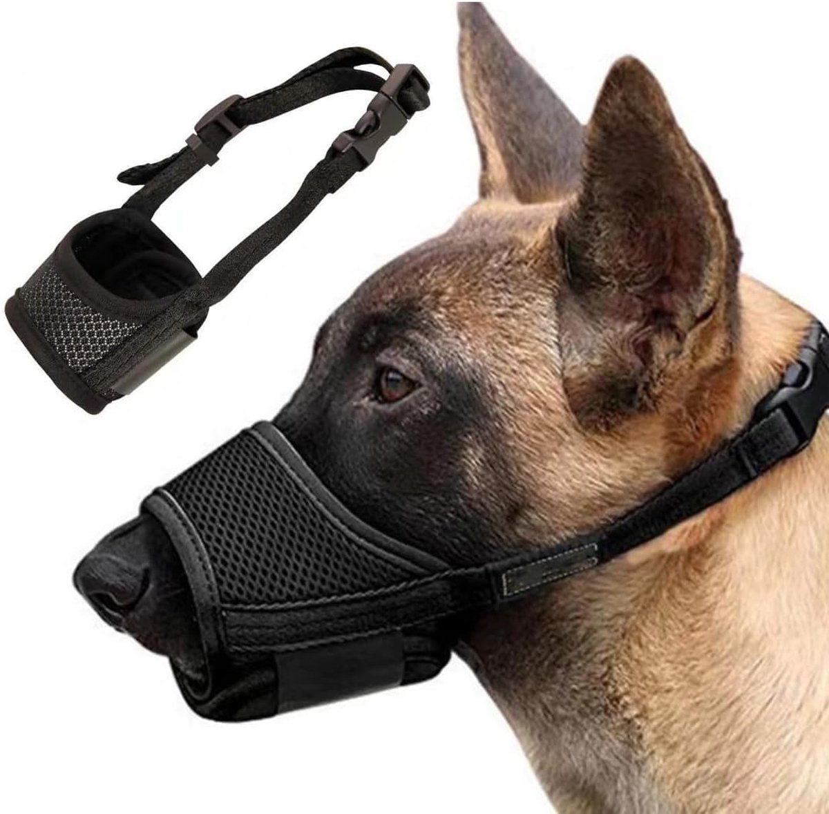 Muilkorf kleine honden (XS) - ademend mesh-design - voorkomt blaffen en bijten - comfortabel voor dagelijks gebruik - ShopVlot