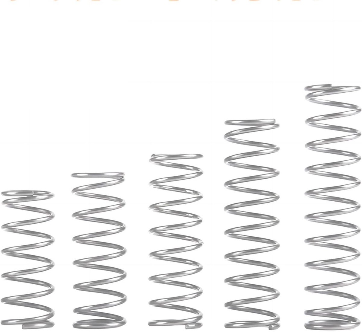 10PCS Compression spring, 304 stainless steel compressed springs, 9mm OD, 0.7mm wire diameter, 15mm length - ShopVlot