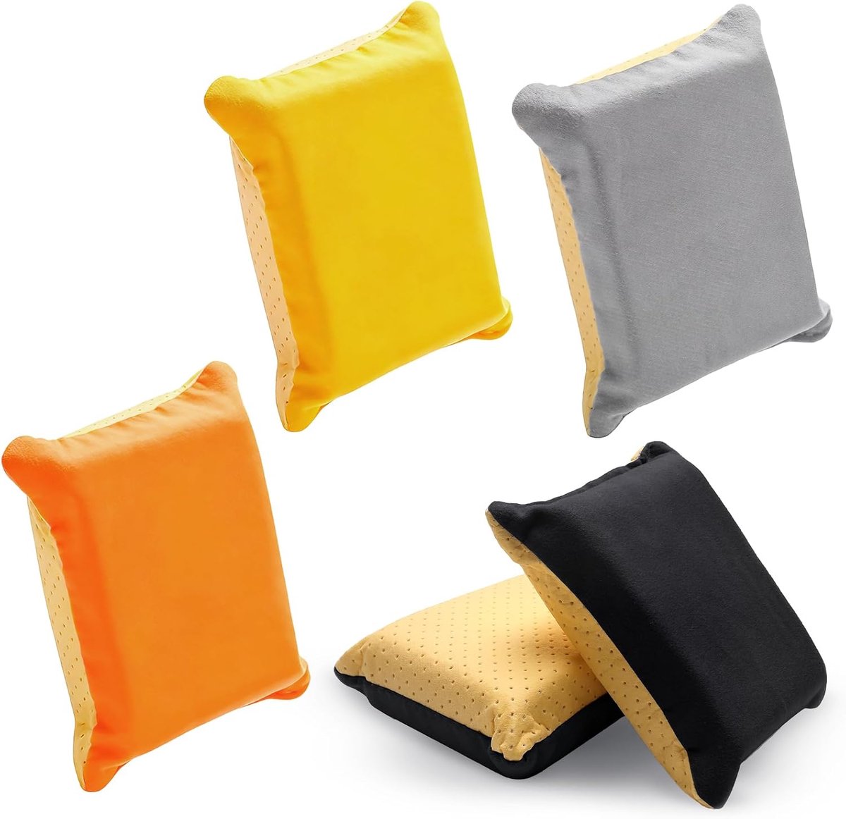 SnelShoppen - Set van 4 Ruitenreinigers - Auto Ramen, Spiegels en Glas - Krassenvrije, Super Absorberende Schoonmaak Sponzen - Auto Onderhoud Accessoi