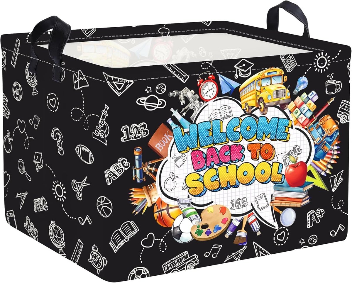 Vouwbare Wasmand voor Kinderen - Waterdichte Opbergmand voor Speelgoed en Kleding - 40 x 30 x 30 cm