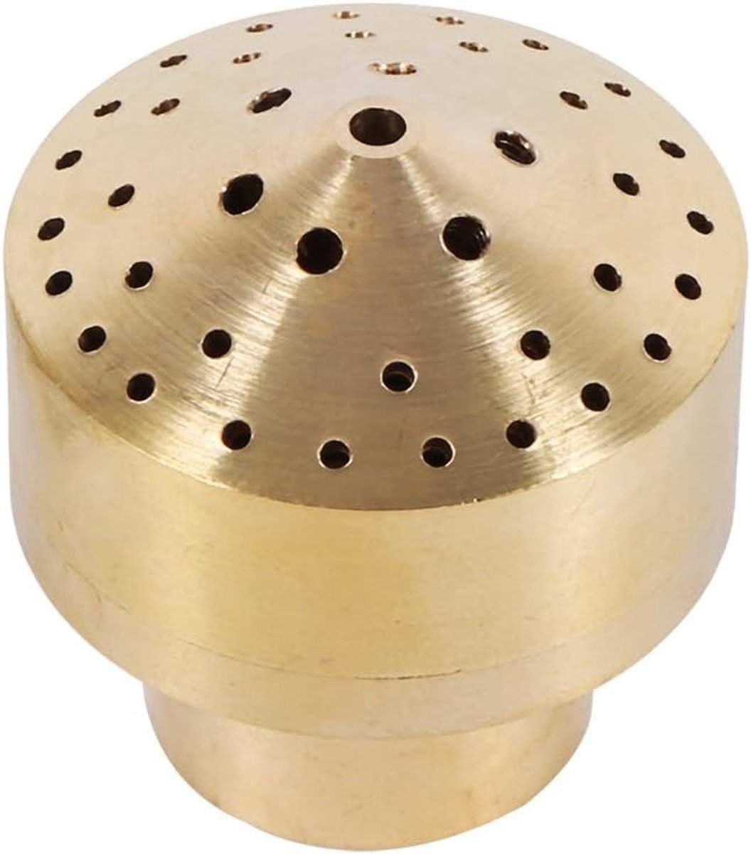 SnelShoppen - Pond Sprinkler Waterfontein Nozzle Spray, Messing Spuitkop voor Tuinvijver, Zwembad, Rotsdecoratie (1/2")