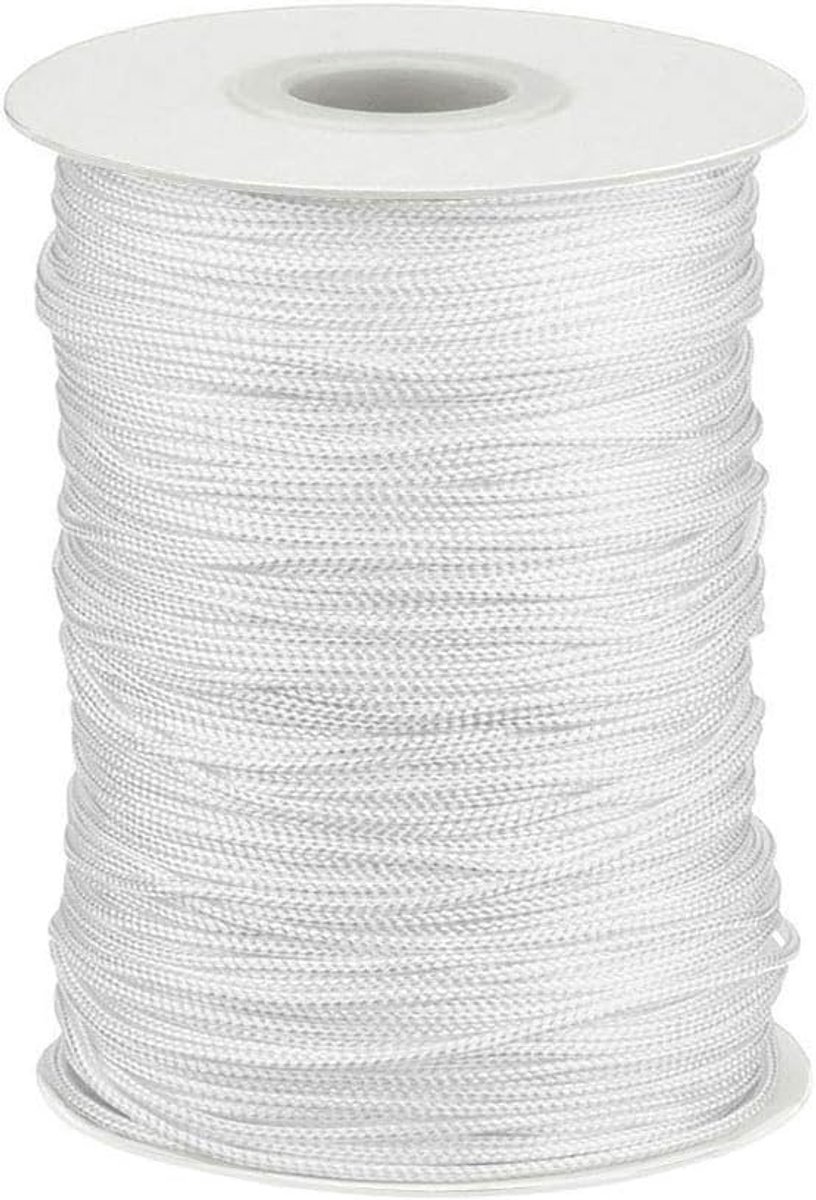 SnelShoppen - 1.8MM Witte Liftkoord Nylon Blindkoord voor Aluminium Jaloezieën, Tuin, Creatieve Klussen, 10 Meter