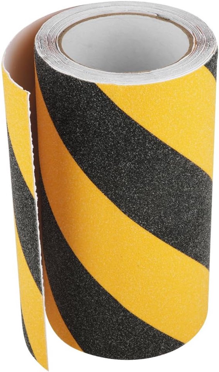 Dailygoods- Anti-slip Plakband 20 cm x 5 m - Zelfklevend - Slijtvast - Veiligheidshandschoenen - Gebruik in Trapladders/Rails - Garage/Rolstoelniveaus - Veiligheidsband