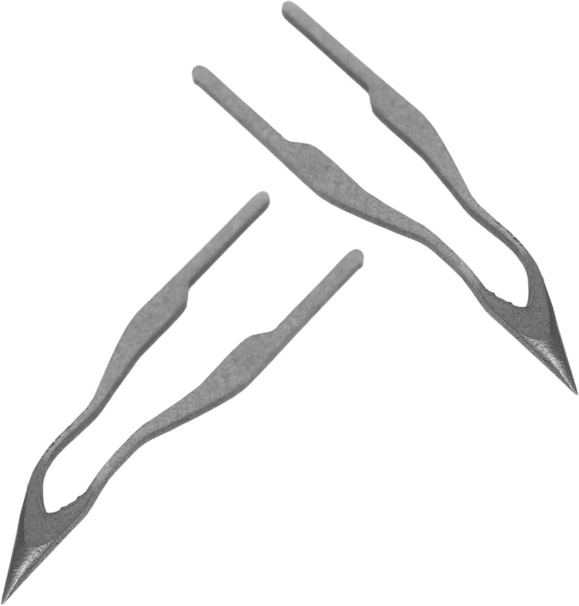 Houtbrand Tips - Pyrografie Penpunten - Hout Gravure - Hoge Impedantie - 2.70X0.70X0.10CM - Grijs