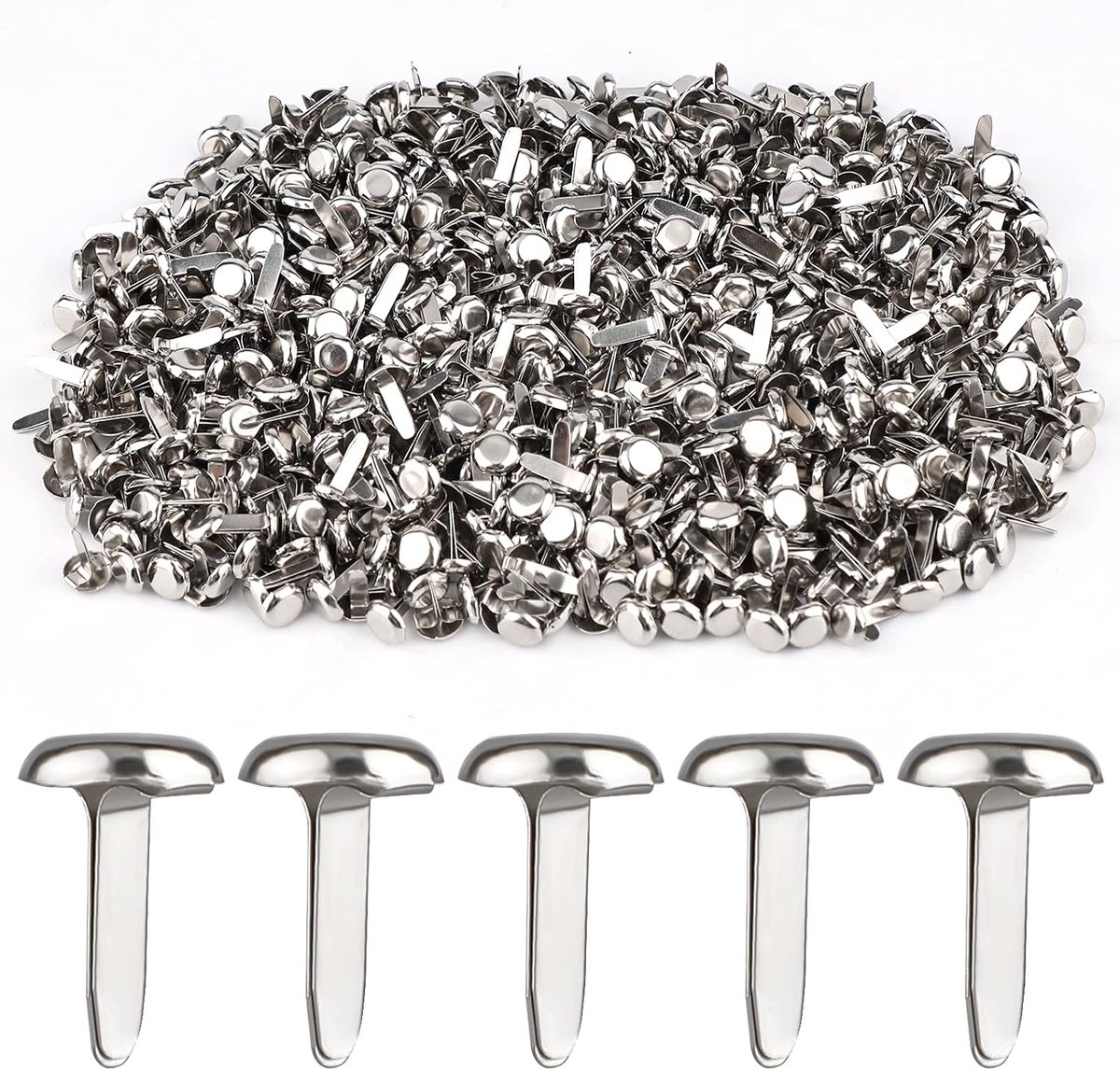 SnelShoppen - 600 Stuks Metalen Paper Clips Koper Clips 12x8mm Zilver voor Creatief Knutselen Scrapbooking Kantoor