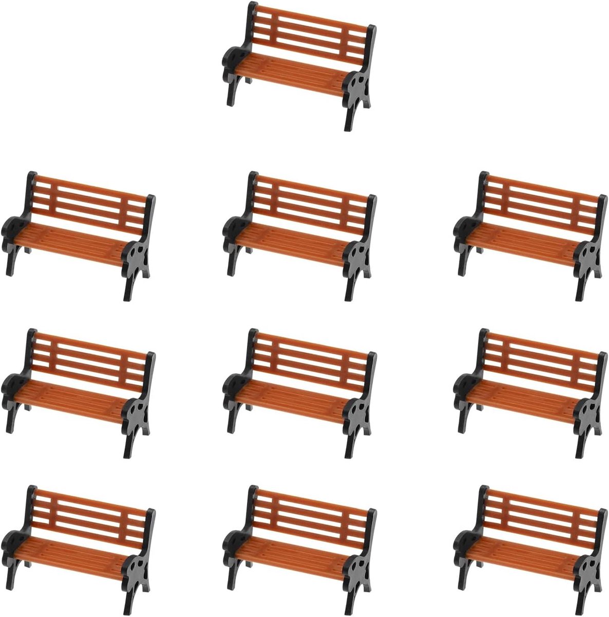 Model tuinbankjes 1:150 schaal - Miniatuur decoratie - Levensechte uitstraling - Perfect voor landschapspresentaties - ShopVlot