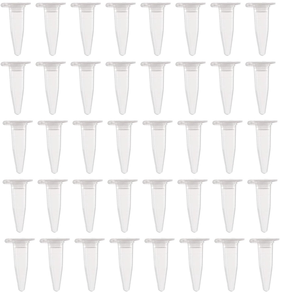 Microcentrifuge Tubes 1,5 ml - Transparante Plastic Vaten - Kliksluiting - Voor Veilig Monsteropslag - ShopVlot