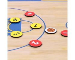 RoseFlower Basketball Magnetic Coaching Board,Basketball Tactics Coaches Strategy Board Coach's Training Equipment - ShopVlot