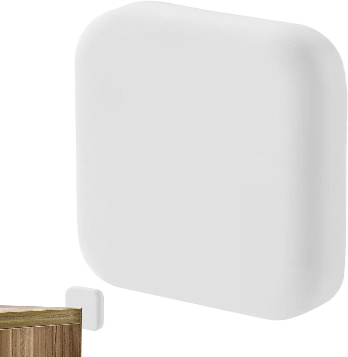 Deurstopper Muurbeschermer - Deurklink Stopper - Muren Beschermen - Anti-botsing Ontwerp - 42x41x41 mm - Wit