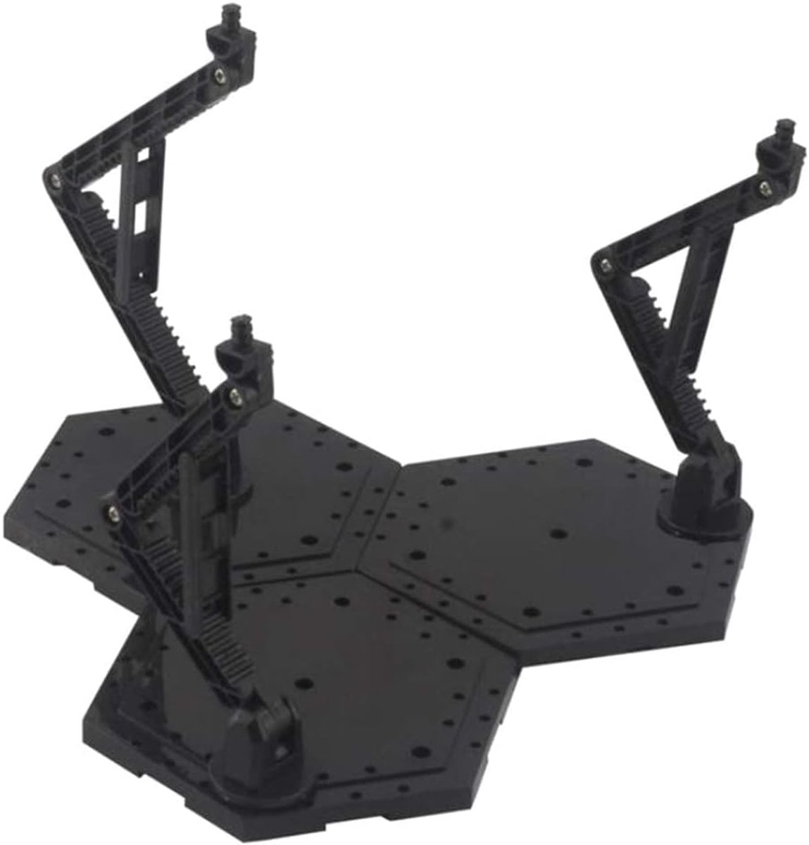 SnelShoppen - Universele Displaystandaard voor 1:144 Gundam Modelfiguren - Zwart - 21x21x18.5cm - Stabiele Modelhouder voor Verzamelobjecten