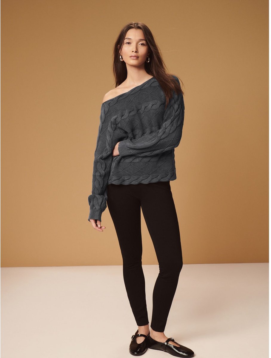 Next - Dames - Jersey denim legging - Zwart