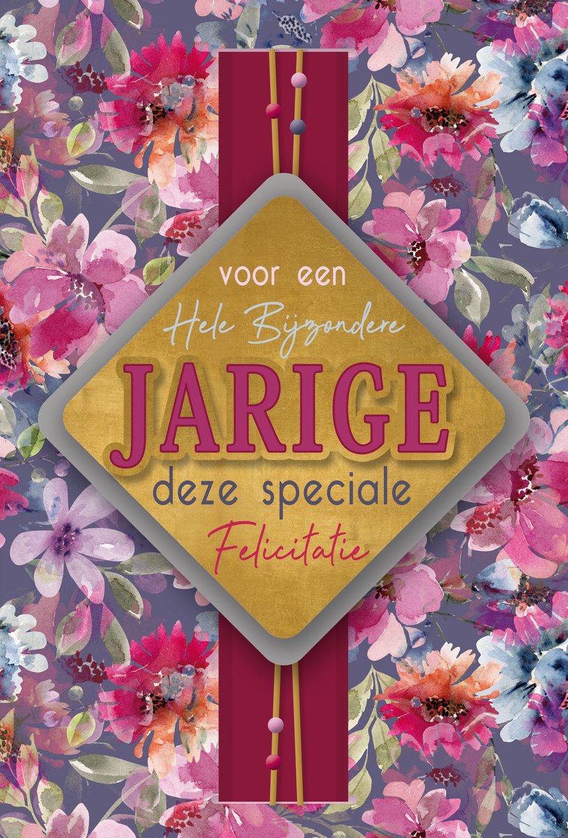 Wenskaart | 6 stuks | Luxe 3D wenskaart Voor een hele bijzondere jarige...