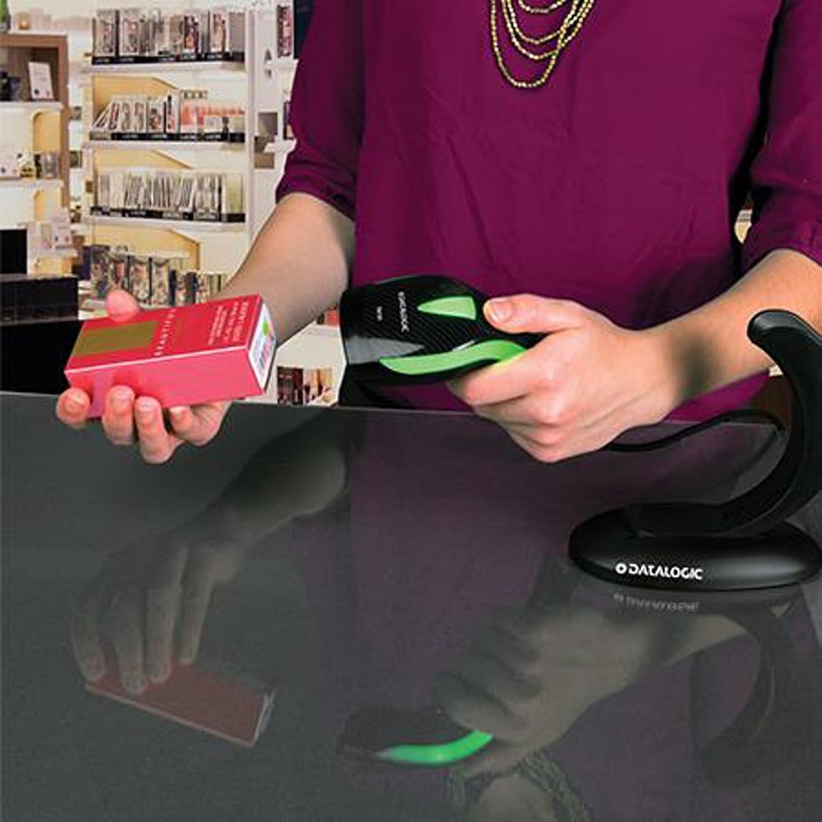 Barcode Scanner - Streepjescode Lezer - Winkelkassa Gebruik - Hoge Kwaliteit - 22 x 19 x 10 cm - Zwart