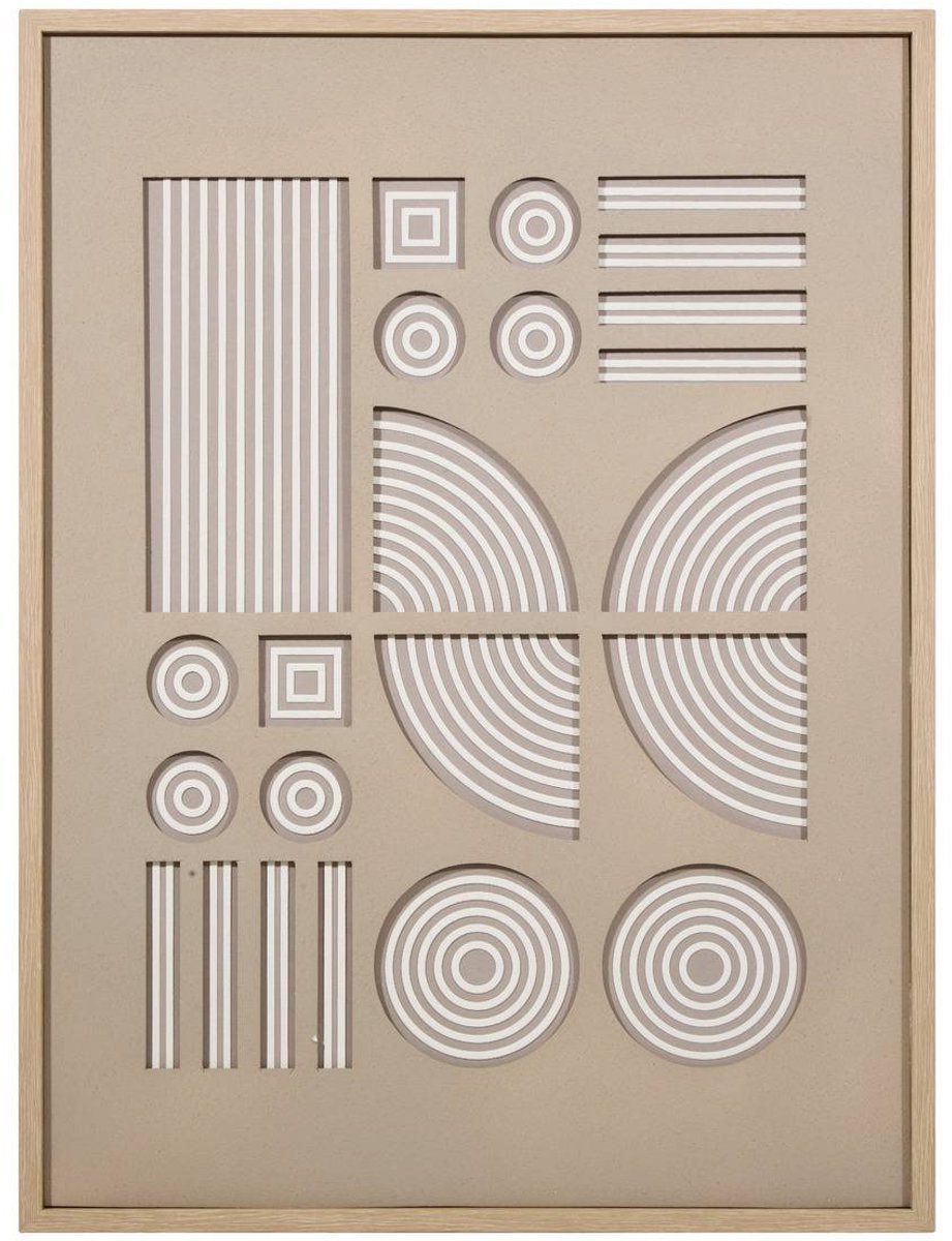 3D-canvas met geometrische motieven in reliëf LILO
