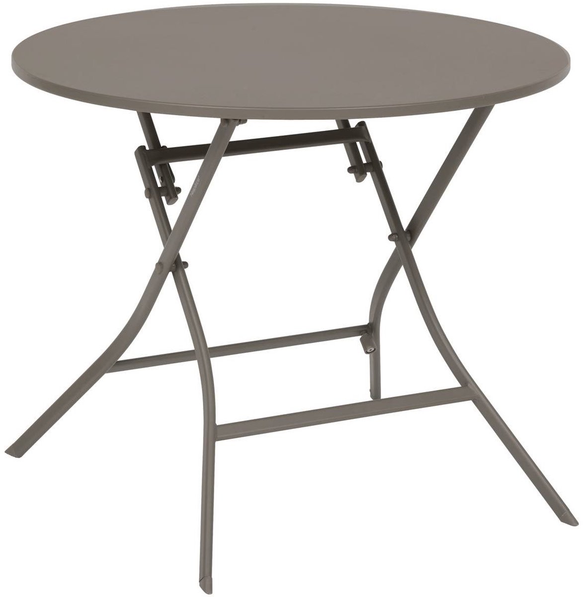 Ronde opvouwbare tuintafel van aluminium voor 4 personen, model GREENSBORO