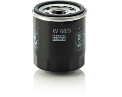 MANN-FILTER Oliefilter W 68/3 | OEM 90915-10003 | 90915-YZZJ1 | 15601-13011 | Toyota Corolla E8 E10 E12, Celica, Carina, Starlet, Suzuki Grand Vitara, John Deere X-Serie, Iseki