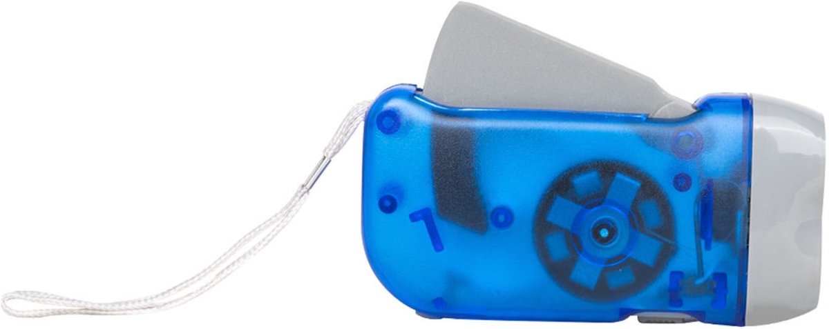 LED Zaklamp - KnijpKat Dynamo - Noodpakket - Blauw