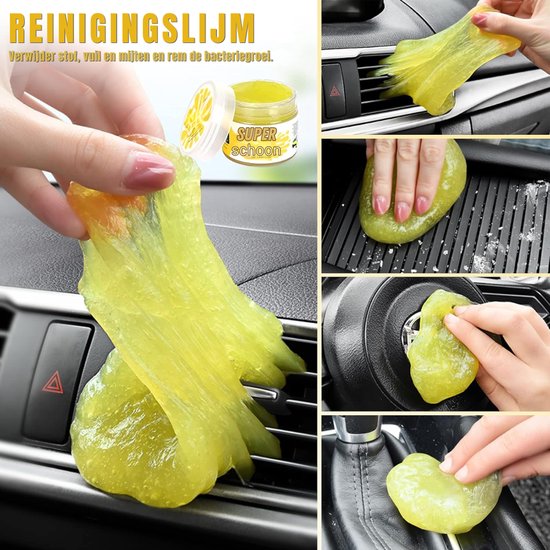 Ploutos® Autowasborstel - 20-delig - Auto Wasborstel - Autowasborstels - Auto Wassen - Geel - 31cm x 25cm x 12cm van Ploutos — afbeelding 3