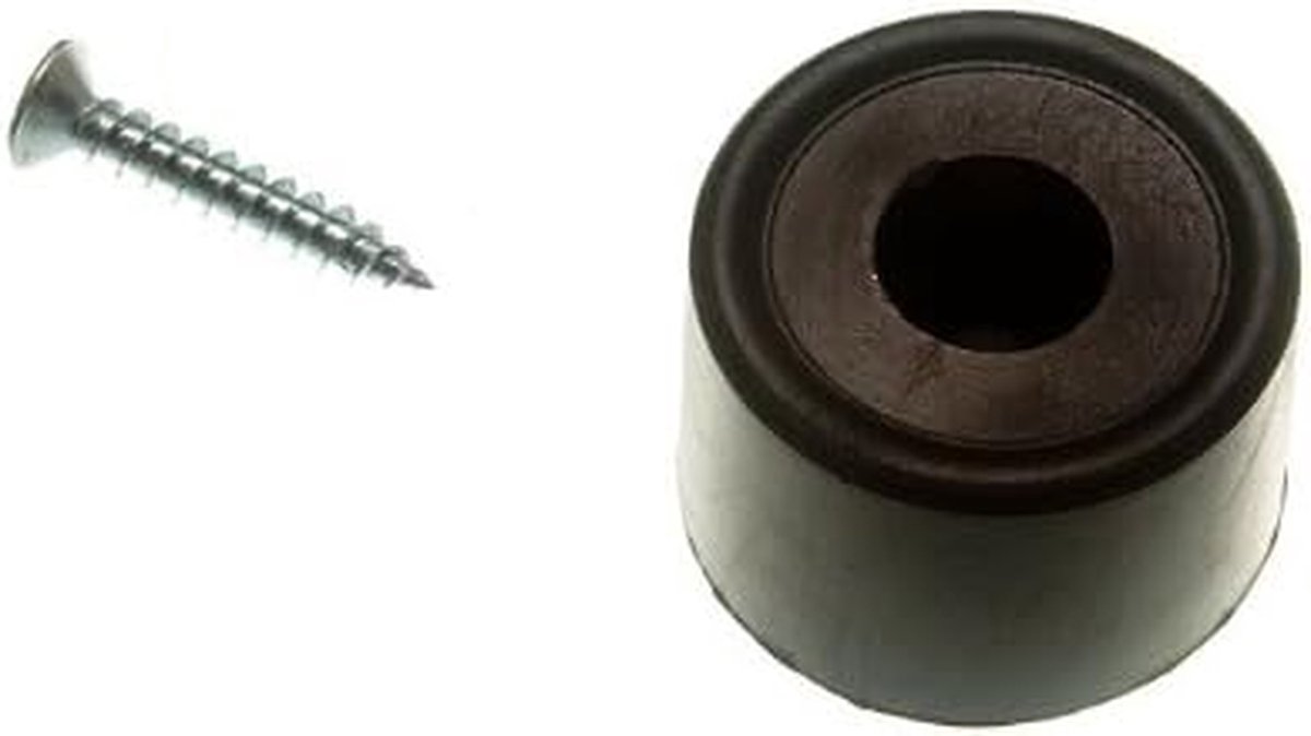 Zwarte Deurstops - Deur Stay Guard - Deuren Beschermen - Rubberen Buffer - 20 stuks 32 mm - Zwart