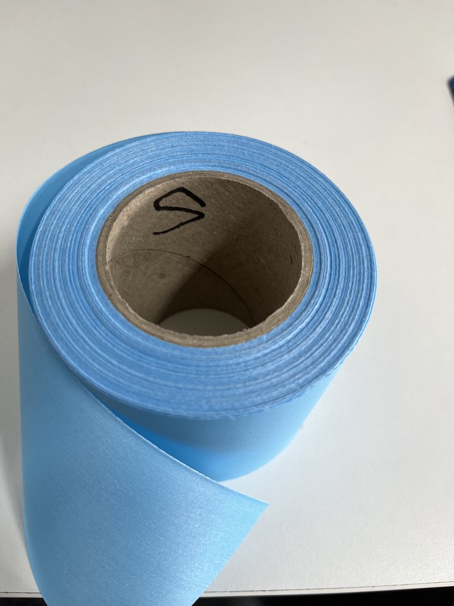 Rouwlint / Sierlint EasyRibbon 75 MM BabyBlue soft, soepel en composteerbaar