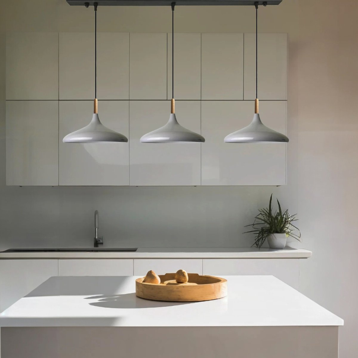 Bamyum Champion hanglamp, industriële Modern stijl, Ø35 cm, grijs metalen lamp
