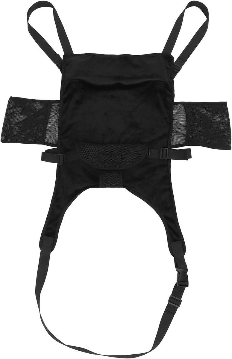 Reisbed Vliegtuig - Vliegtuigbed Peuter - Comfortabel Reizen - Dubbele Functie - 25 x 17 x 5 cm - Zwart