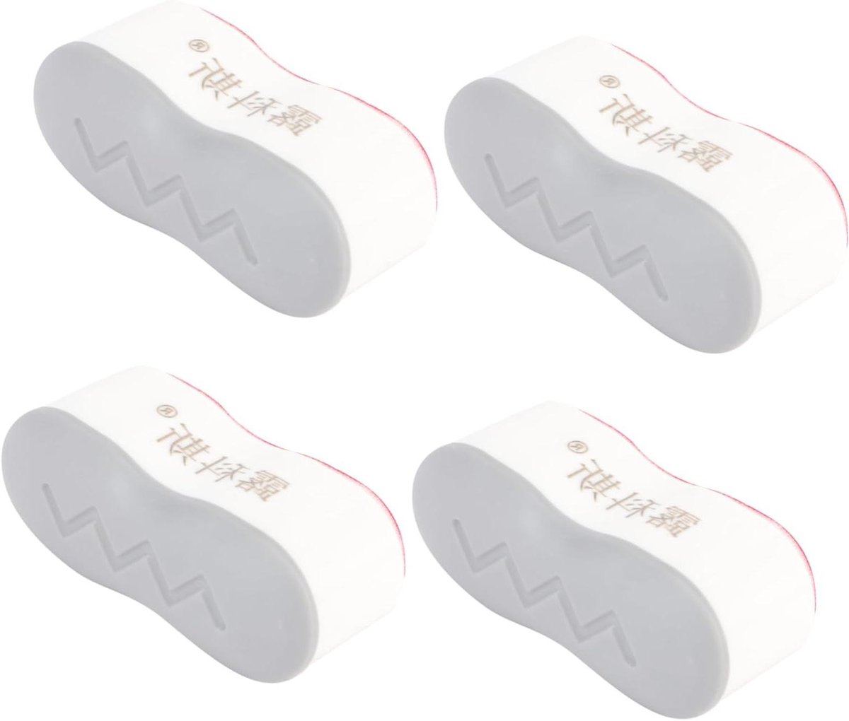 Toiletbril Bumpers - WC Bril Stoppers - Stabiliteit Verhogen - Zelfklevende Pads - 5x2cm - Grijs