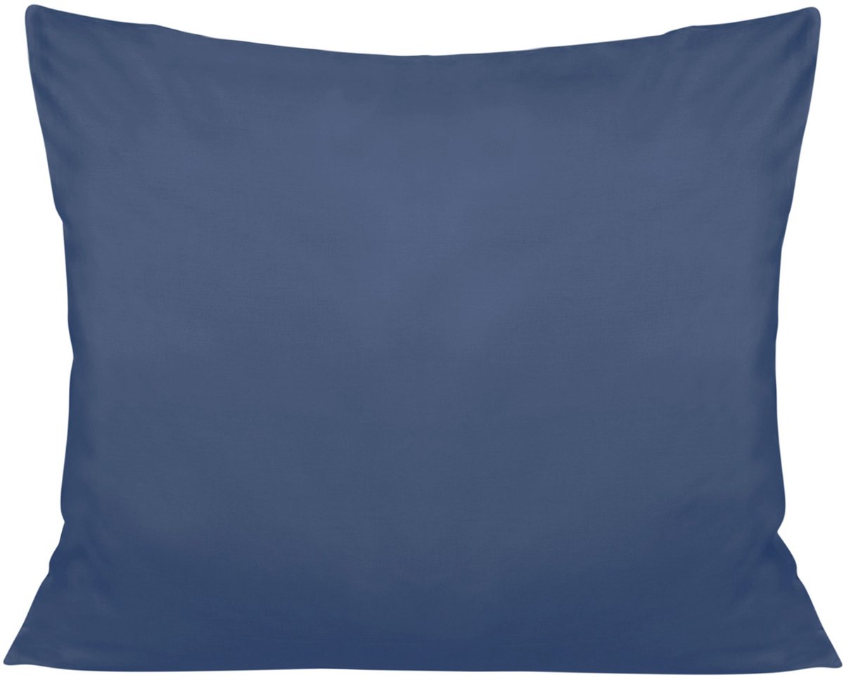Darymex Kussensloop 40x60 cm - Korenbloemblauw / Felblauw - 100% Katoen-Satijn (110 g/m²) - Egaal - Met Verborgen Ritssluiting - OEKO-TEX® - Wasbaar op 60°C - 1 Stuk