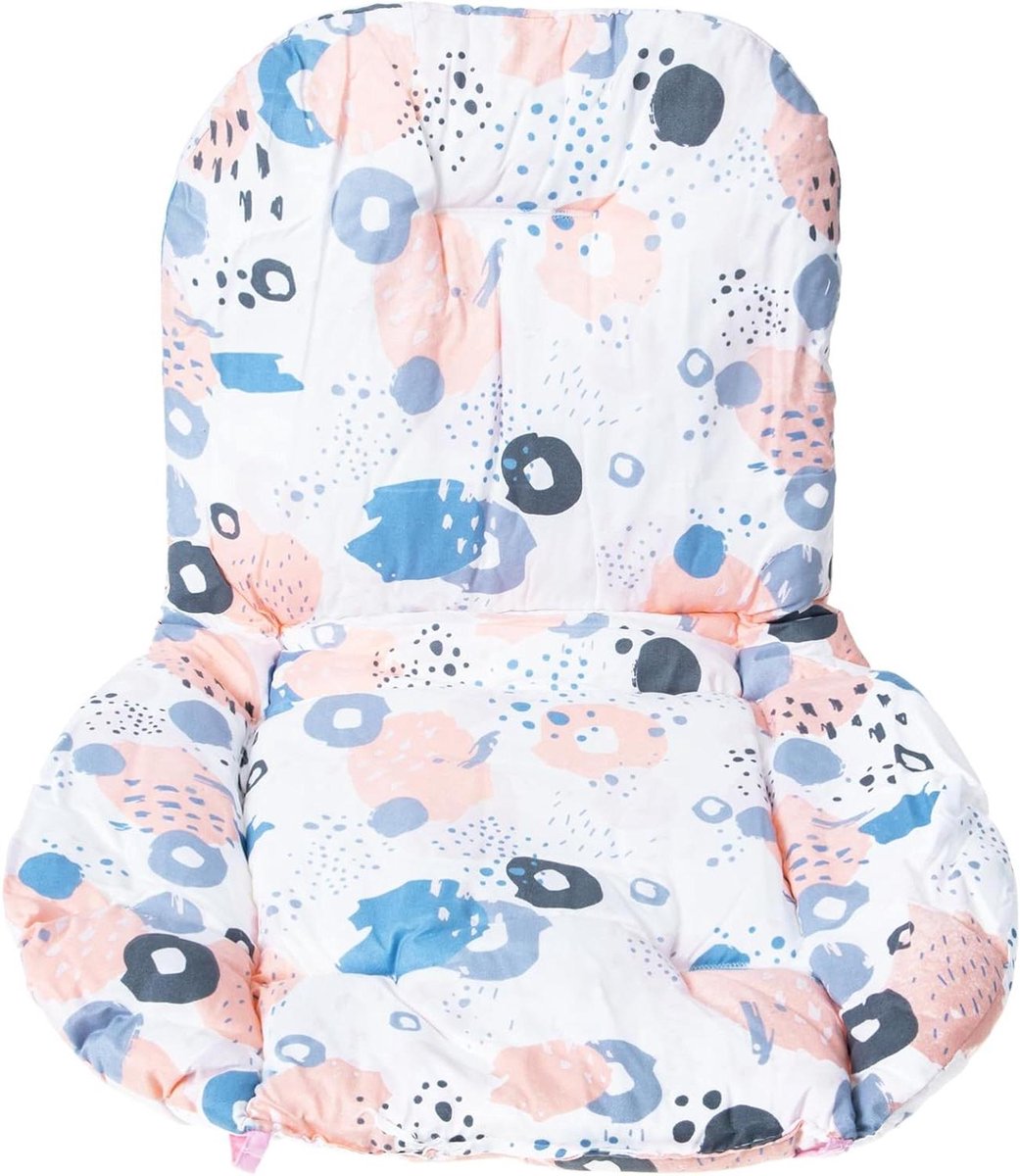 Baby Kussen - Kinderwagen Voering - Comfortabel Zitten - Zacht Katoen - 64 x 40 cm - Diverse Kleuren