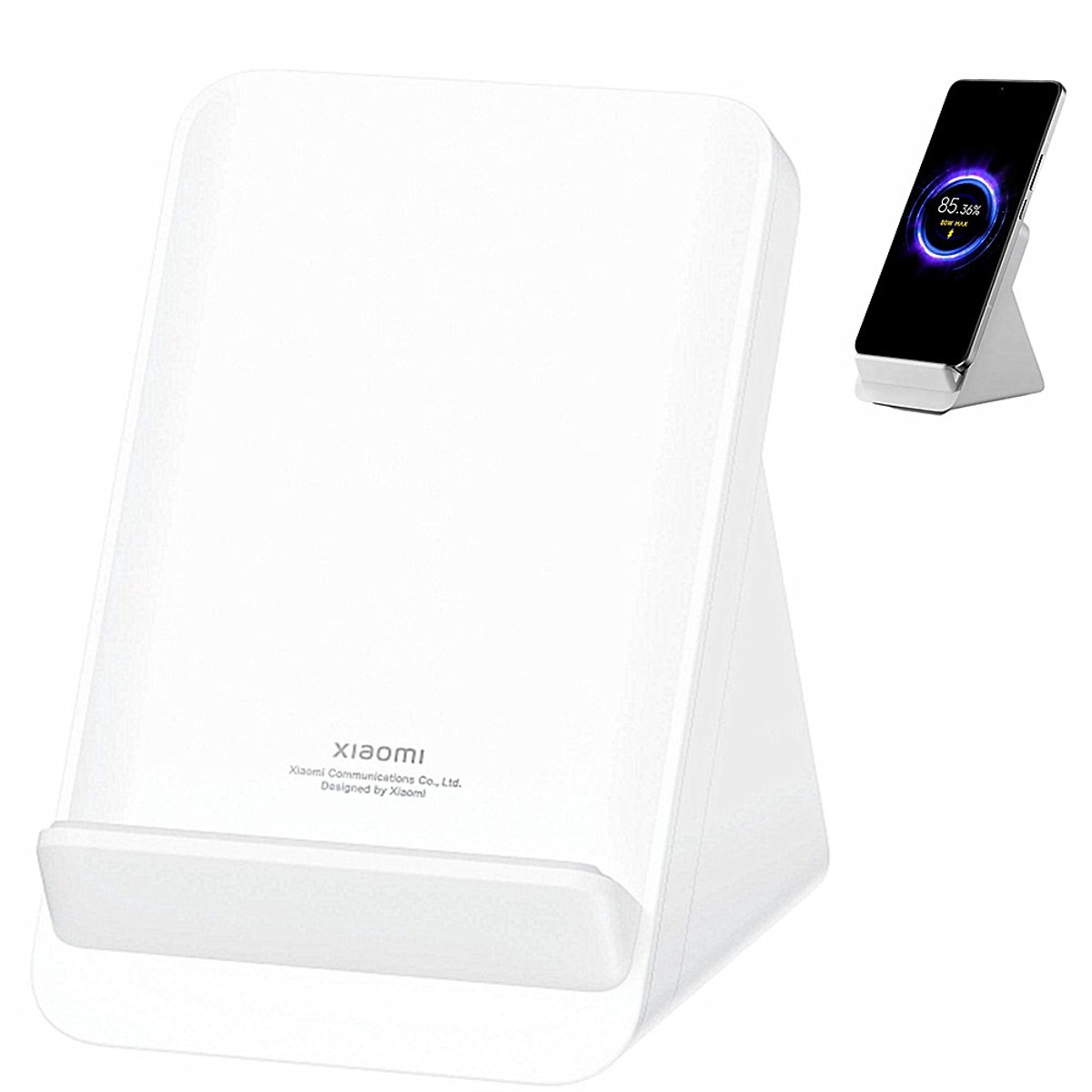 Xiaomi 80W Adaptive Wireless Charging Stand Smartphone Wit AC Draadloos opladen Binnen