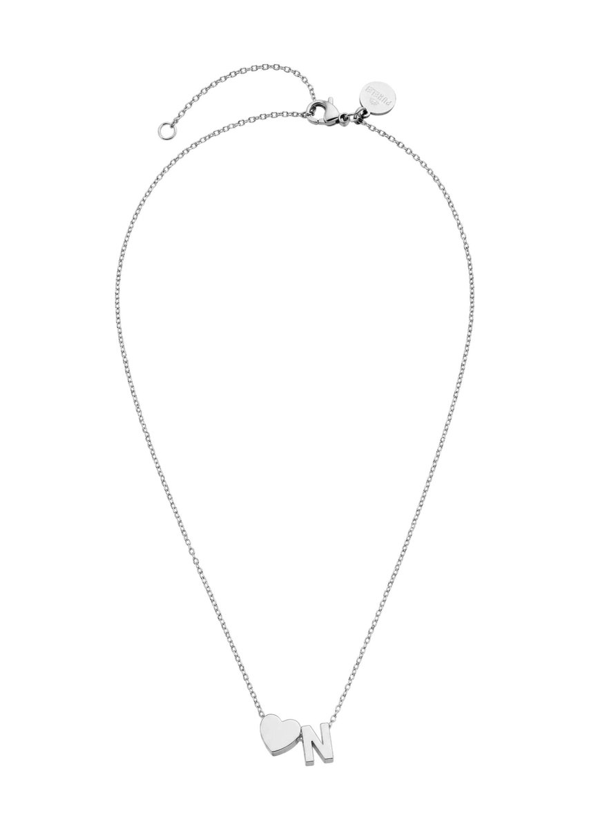 PURELEI Ketting Letter Heart N