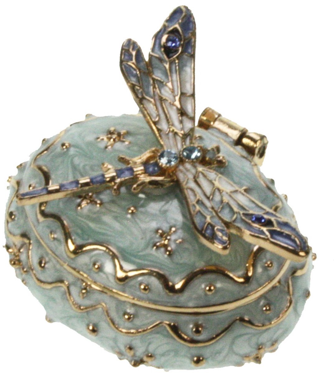 Doosje Libelle, blauw 5x4x3,5cm